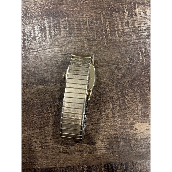 Ultra Rare VTG Hamilton Unisex Watch 10K Gold Filled Speidel Band Needs Battery main image 8